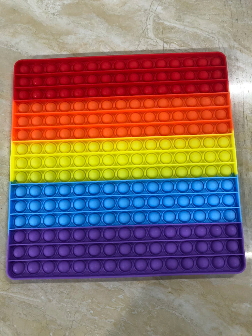 Big Size 30*30Cm Giant Fidget Toys Rainbow Antistress Push Its Bubble Fidget Toys Stress Relief Toys for Children Adult
