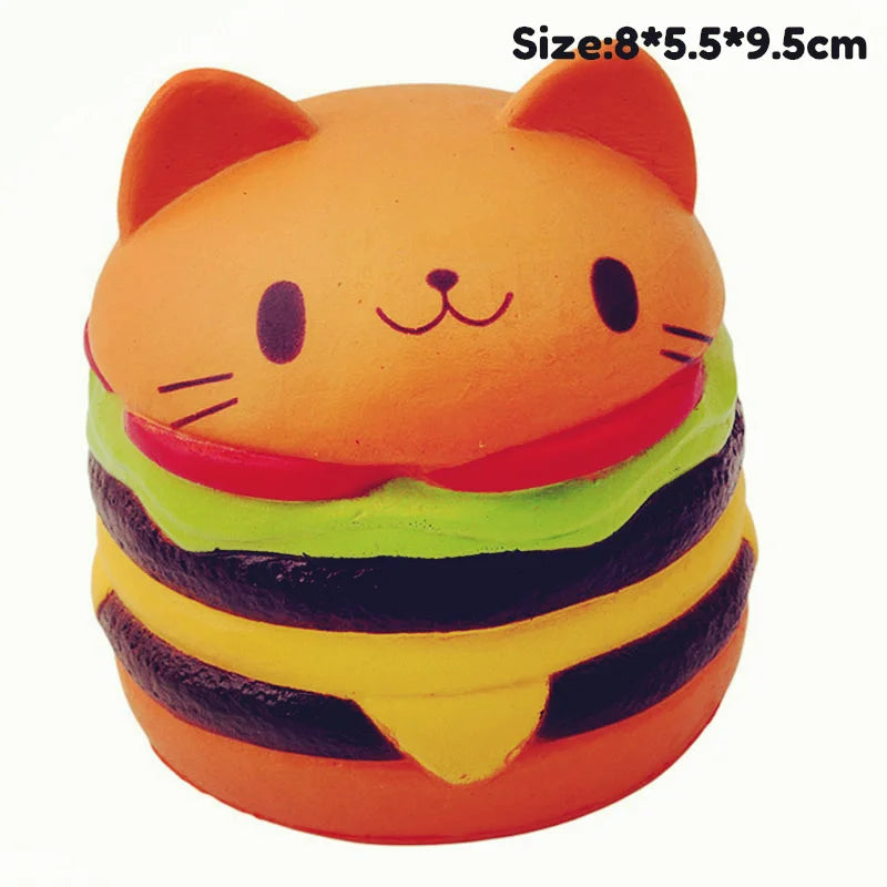 Jumbo Kawaii Squishy Toys Slow Rising Squeeze PU Popcorn Animals anti Stress Relief Squishies Toy for Children Kids Xmas Gift