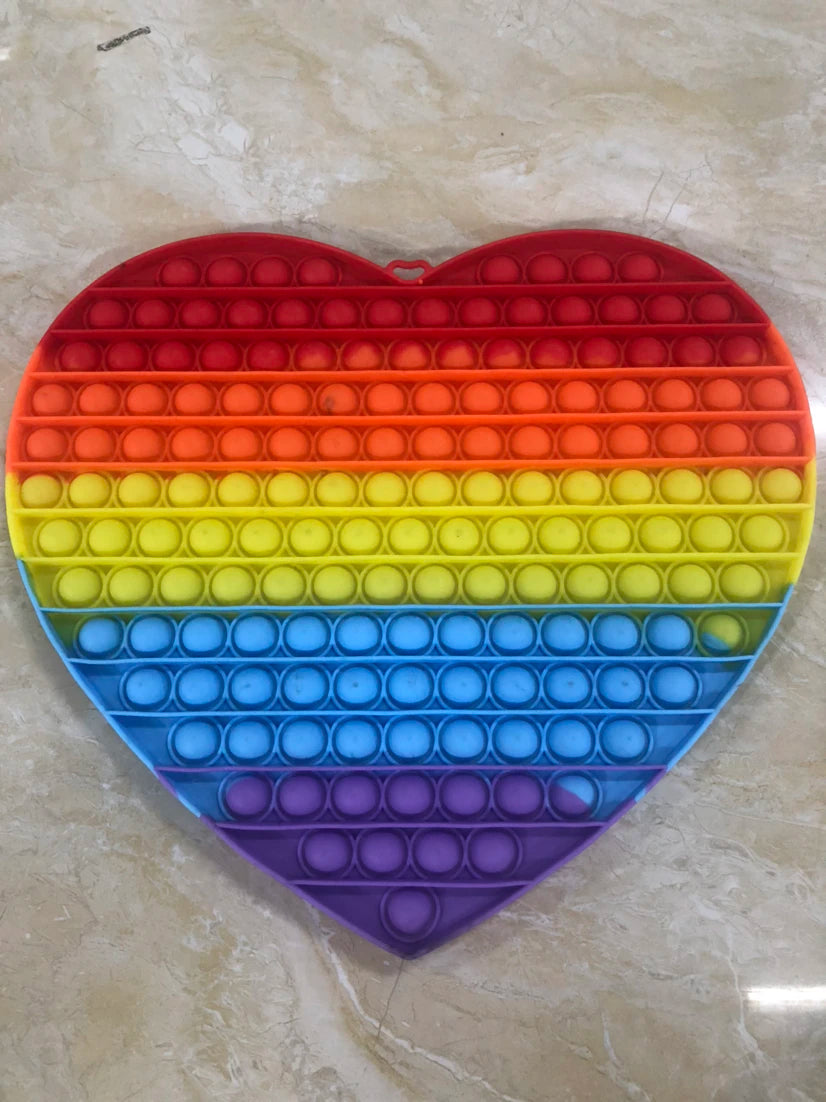 Big Size 30*30Cm Giant Fidget Toys Rainbow Antistress Push Its Bubble Fidget Toys Stress Relief Toys for Children Adult