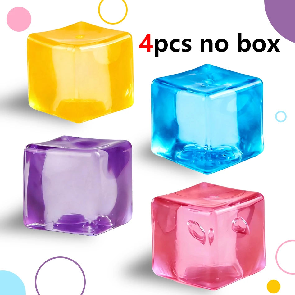 Square Stress Ball Fidget Toys Stress Relief ADHD Autism Sensory Toys Soft Squishy Toys Party Favors Gifts for Adults
