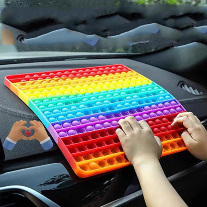 Big Size 30*30Cm Giant Fidget Toys Rainbow Antistress Push Its Bubble Fidget Toys Stress Relief Toys for Children Adult