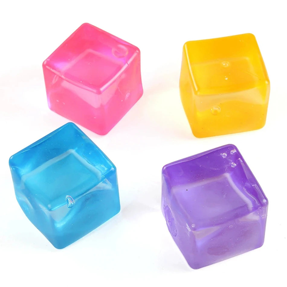 Square Stress Ball Fidget Toys Stress Relief ADHD Autism Sensory Toys Soft Squishy Toys Party Favors Gifts for Adults