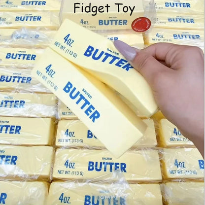 Soft Slow Rebound Butter Stick Squeezing Toy Realistic Butter Sticks Decompression Fidget Toys Sensory Fidget Toy for Relax