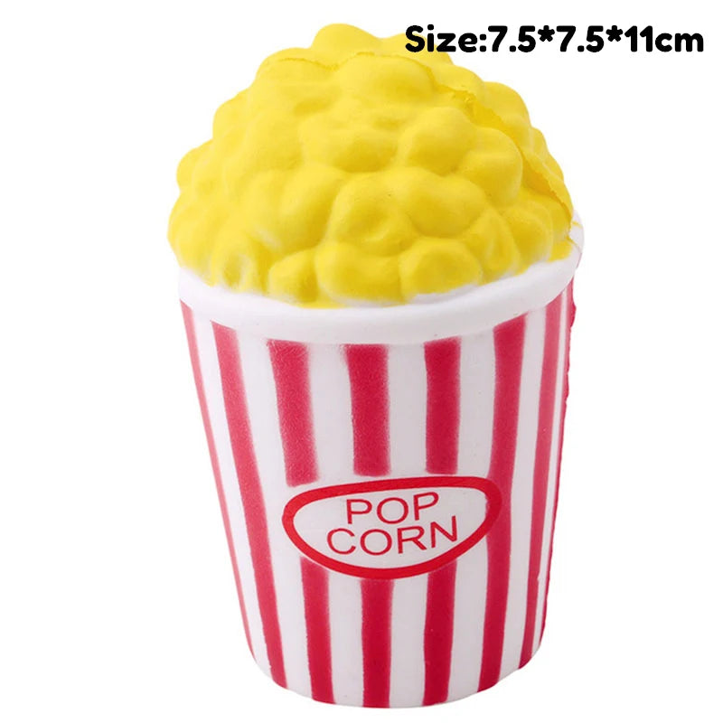 Jumbo Kawaii Squishy Toys Slow Rising Squeeze PU Popcorn Animals anti Stress Relief Squishies Toy for Children Kids Xmas Gift