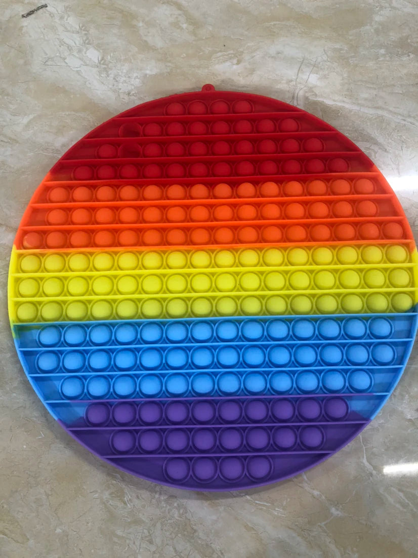 Big Size 30*30Cm Giant Fidget Toys Rainbow Antistress Push Its Bubble Fidget Toys Stress Relief Toys for Children Adult