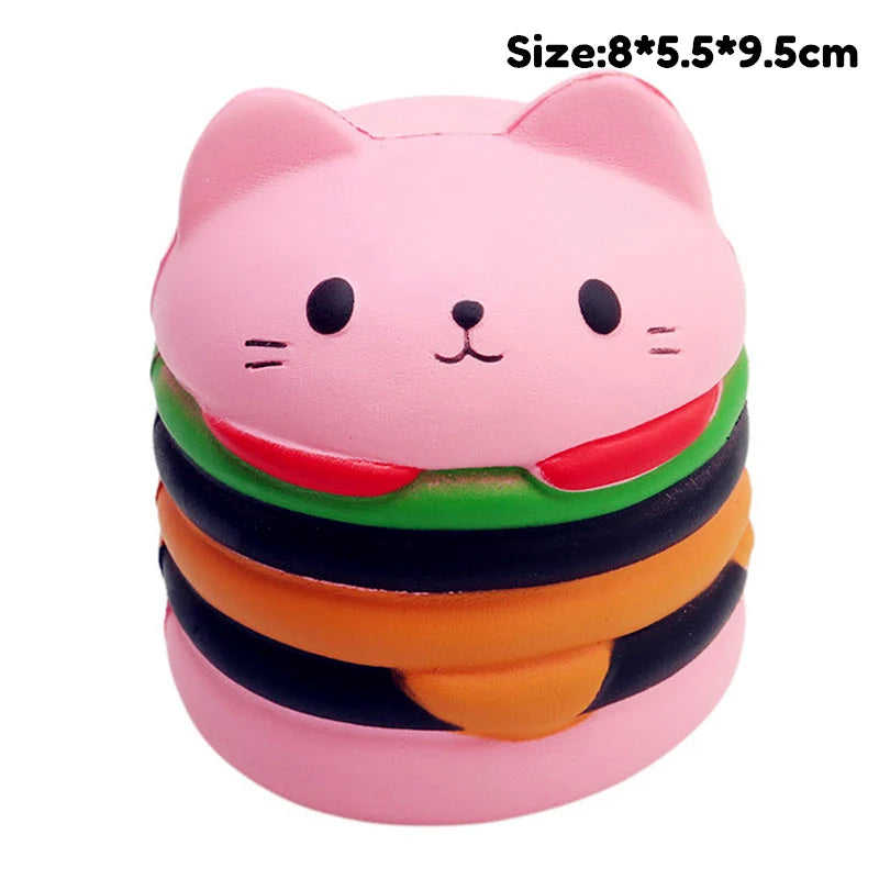 Jumbo Kawaii Squishy Toys Slow Rising Squeeze PU Popcorn Animals anti Stress Relief Squishies Toy for Children Kids Xmas Gift