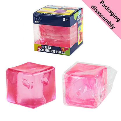 Square Stress Ball Fidget Toys Stress Relief ADHD Autism Sensory Toys Soft Squishy Toys Party Favors Gifts for Adults