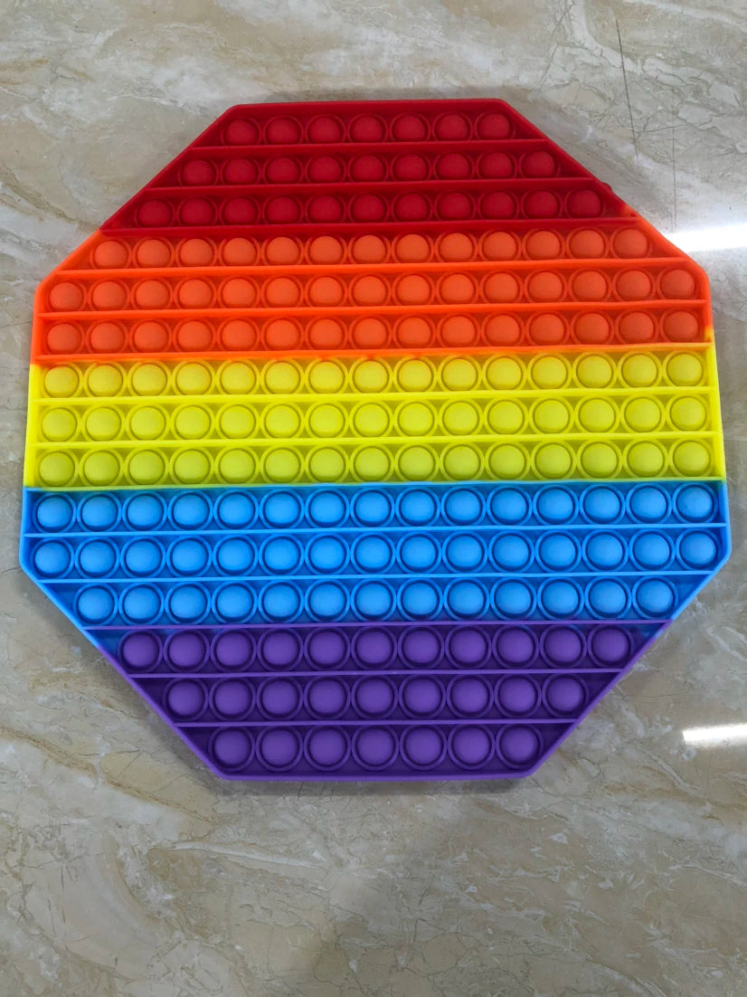 Big Size 30*30Cm Giant Fidget Toys Rainbow Antistress Push Its Bubble Fidget Toys Stress Relief Toys for Children Adult