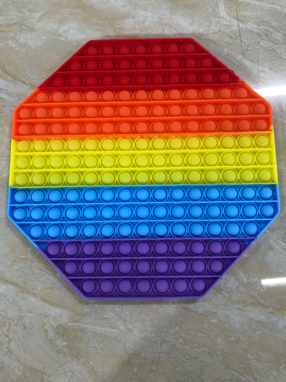 Big Size 30*30Cm Giant Fidget Toys Rainbow Antistress Push Its Bubble Fidget Toys Stress Relief Toys for Children Adult